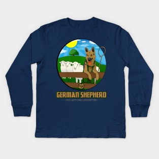 German Shepherd Kids Long Sleeve T-Shirt